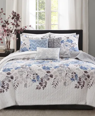 Madison Park Luna 6-Pc. Quilt Set, Full/Queen