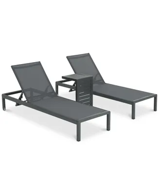 Westlake Outdoor Chaise Lounge and C-Shaped Side Table