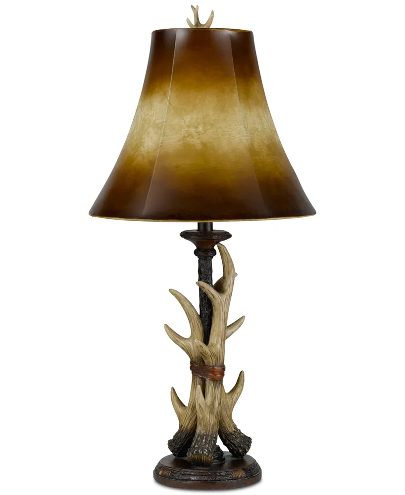 Cal Lighting Resin Buckhorn Table Lamp