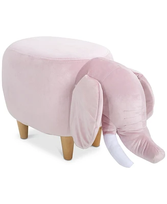 Lauren Velvet Elephant Ottoman