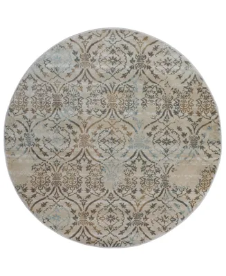 Closeout! Km Home Teramo Mystic 5'3" Round Area Rug