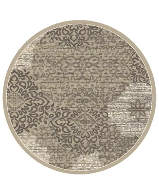 Closeout! Km Home Teramo Intrigue 5'3" Round Area Rug