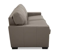 Ennia 75" Leather Full Sleeper, Created for Macy's