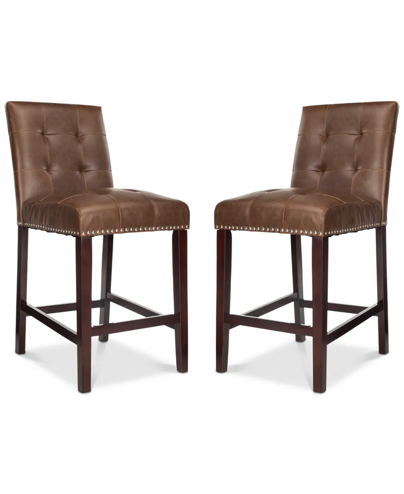 Ora Faux Leather Counter Stool (Set Of 2)