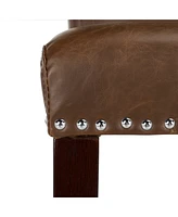 Oston Faux Leather Bar Stool (Set Of 2)