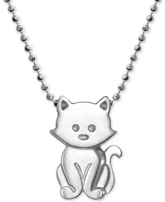 Alex Woo Kitten 16" Pendant Necklace in Sterling Silver