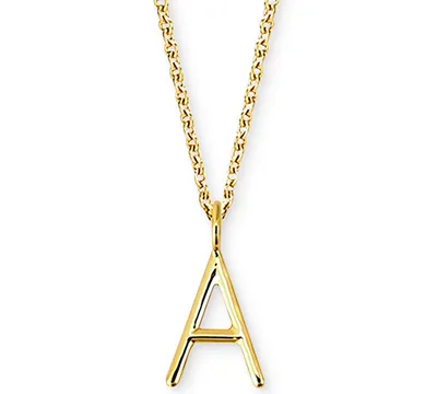 Sarah Chloe Amelia Initial 16" Pendant Necklace in 14K Gold