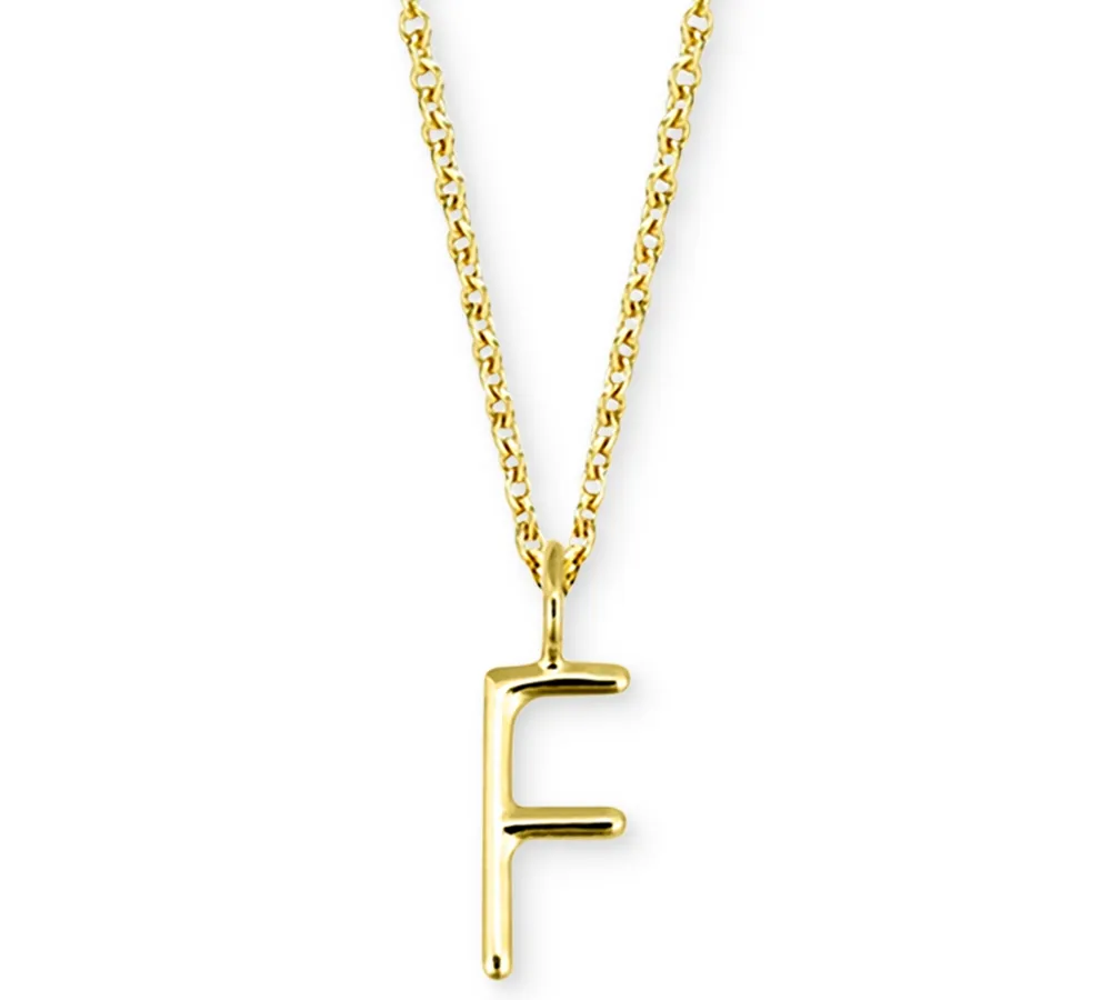 Sarah Chloe Amelia Initial 16" Pendant Necklace in 14K Gold