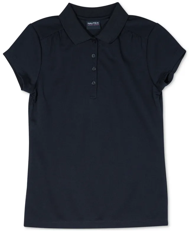 Nautica Big Boys Uniform Short Sleeve Performance Stretch Polo Shirt