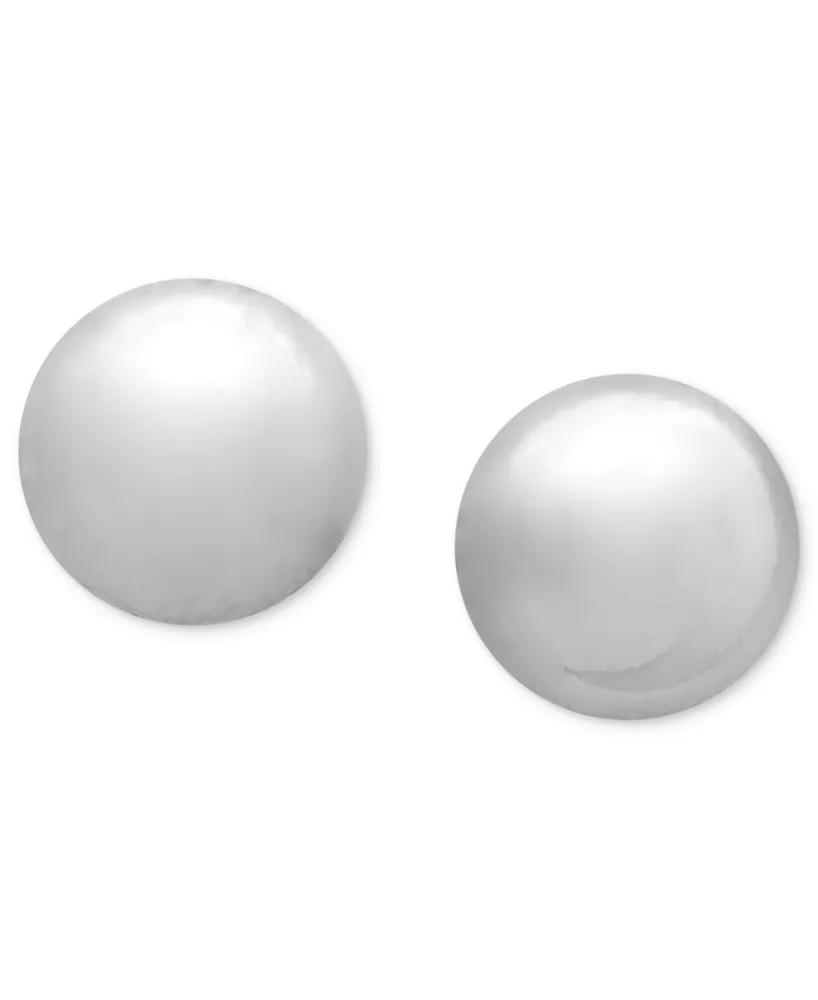 Giani Bernini Ball Stud Earrings (8mm) in 18k Gold over Sterling Silver