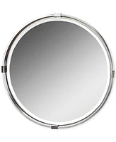 Uttermost Tazlina Brushed Nickel Round Mirror