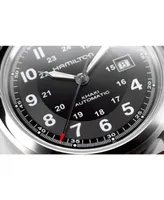 Hamilton Men's Swiss Automatic Khaki Field Brown Leather Strap Watch 42mm H70555533