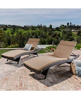 Farron Cushion Adjustable Lounge (Set of 2