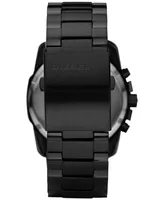 Diesel Mens Chronograph Black Ion Plated Stainless Steel Bracelet Watch 49x45mm DZ4180