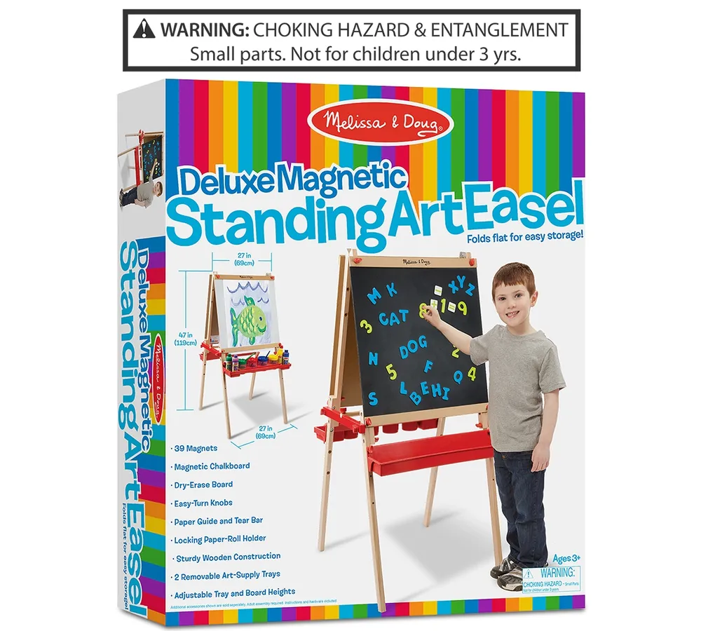 Melissa and Doug Kids Deluxe Magnetic Standing Art Easel