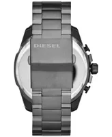 Diesel Men's Chronograph Mega Chief Gunmetal Ion-Plated Stainless Steel Bracelet Watch 59x51mm DZ4329