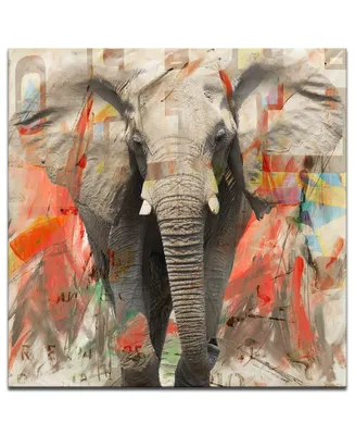 Ready2HangArt 'Saddle Ink Elephant I' Canvas Art Print