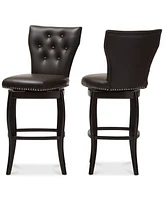 Sycily Swivel Bar Stool (Set of 2)