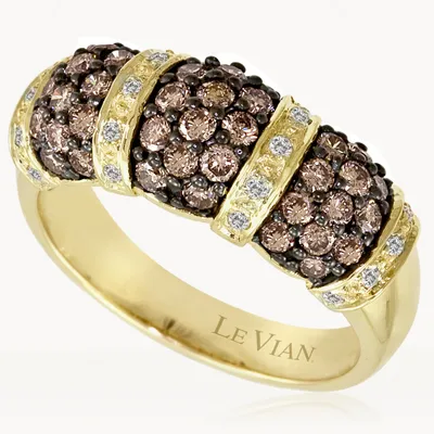 Le Vian Vanilla Diamonds (1/10 ct. t.w.) and Chocolate Diamonds (1 ct. t.w.) Ring in 14k Gold