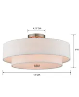 Livex Claremont 4-Light Semi-Flush Mount