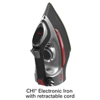 Chi Electronic Iron with Retractable Cord and Titanium-infused ceramic soleplate