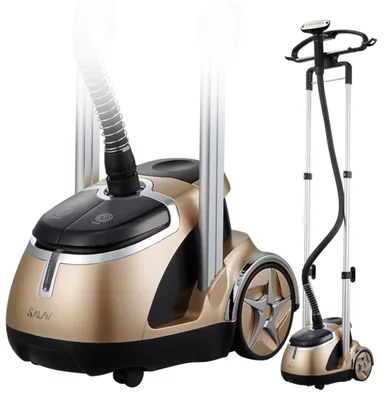 Salav Professional Garment Steamer with Retractable Power Cord and Foot Pedal Control, GS49-dj