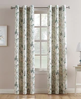 No. 918 Mabel Floral Print Semi-Sheer Grommet Curtain Panel