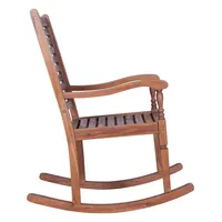 Walker Edison Solid Acacia Wood Outdoor Patio Rocking Chair