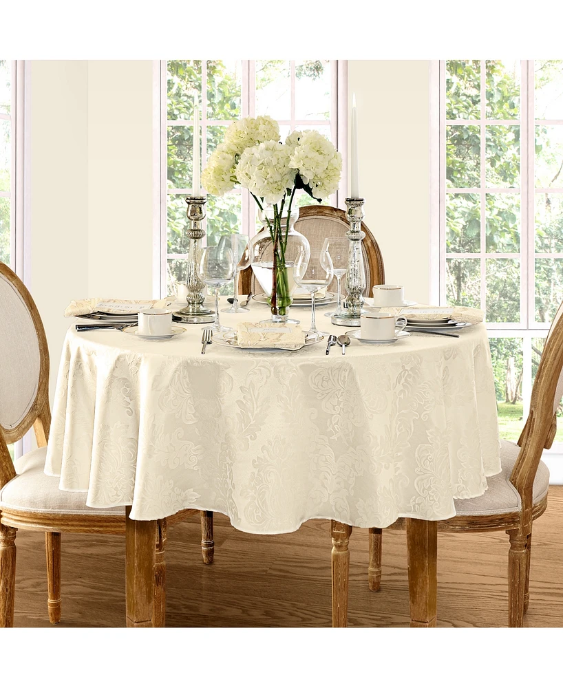 Elrene Barcelona Damask Oval Tablecloth, 60" x 84"