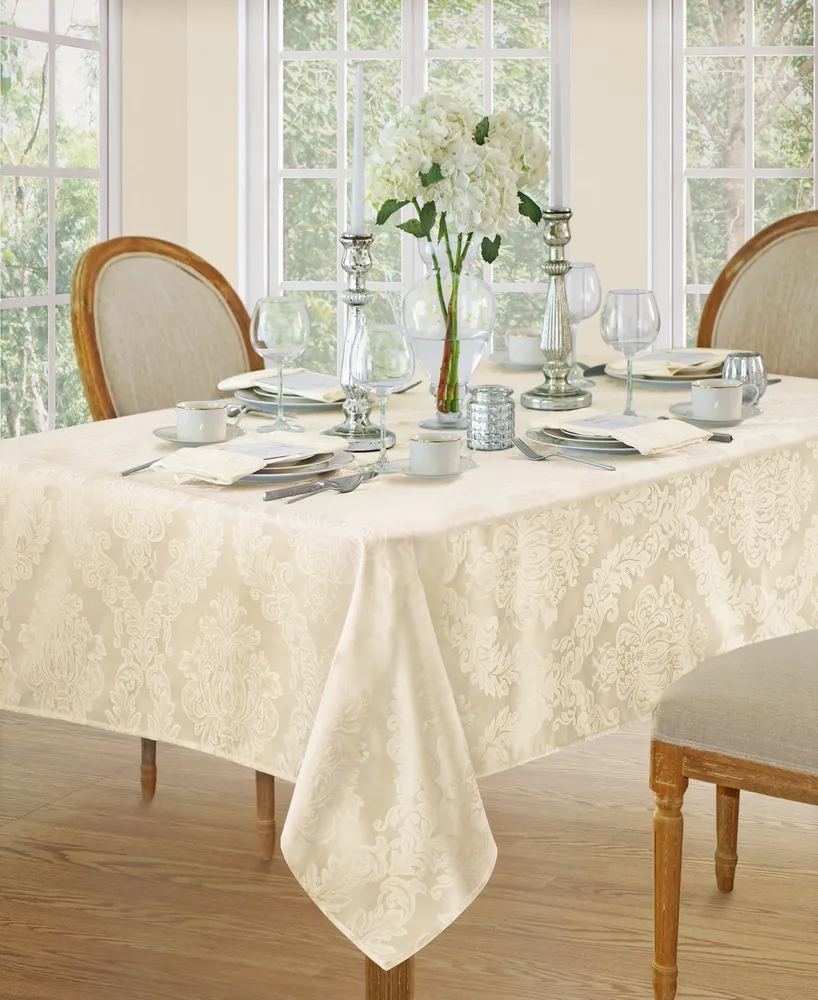 Elrene Barcelona Damask Oblong Tablecloth