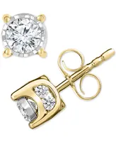 TruMiracle Diamond Stud Earrings (1/2 ct. t.w.) 14k Gold