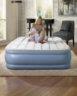 Simmons Beautyrest Hi Loft Full Size Raised Air Bed Mattress with Express Pump
