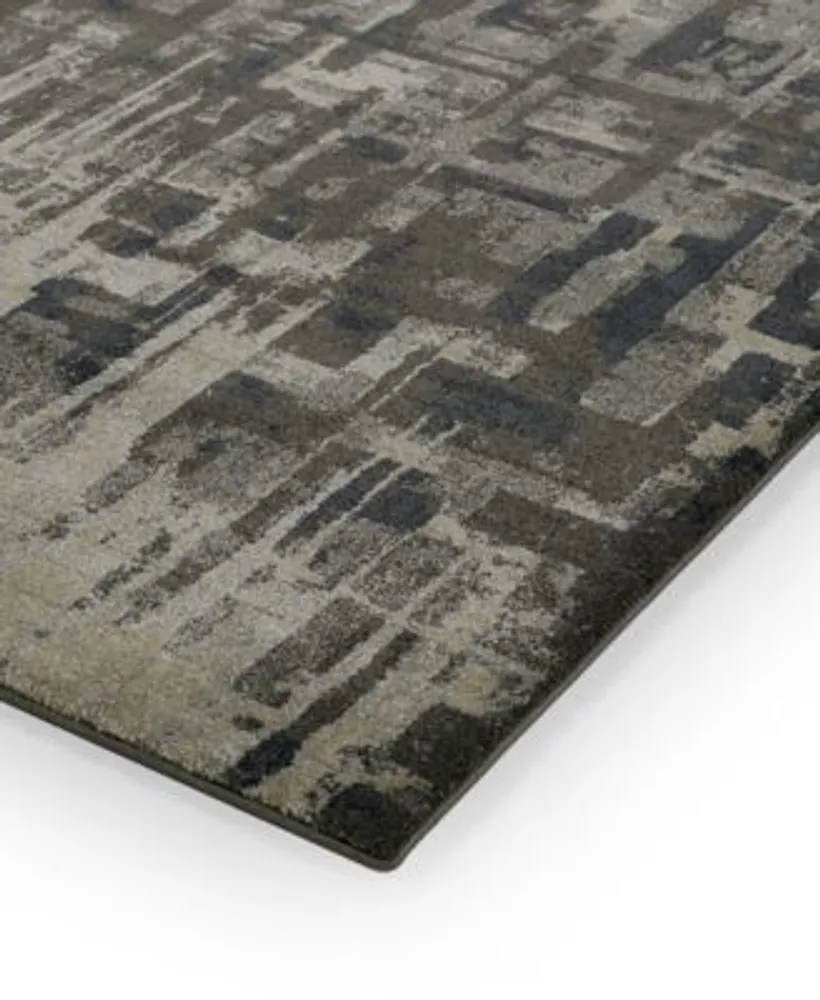 D Style Mosaic Reece Pewter Area Rug Collection