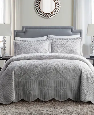 Vcny Home Westland Plush -Pc. Bedspread Set