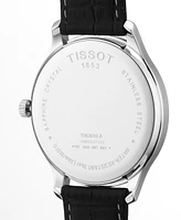 Tissot Men's Swiss Tradition Black Leather Strap Watch 42mm