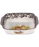 Spode Woodland Bird Rectangular Handled Dish