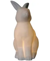 Simple Designs Porcelain Bunny Rabbit Shaped Animal Light Table Lamp