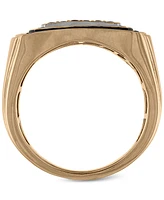 Men's Black & White Diamond Ring (1 ct. t.w.) in 10k Gold or 10k White Gold