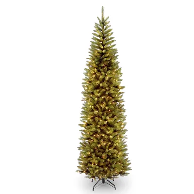 National Tree 14' Kingswood Fir Pencil Tree with 1300 Clear Lights