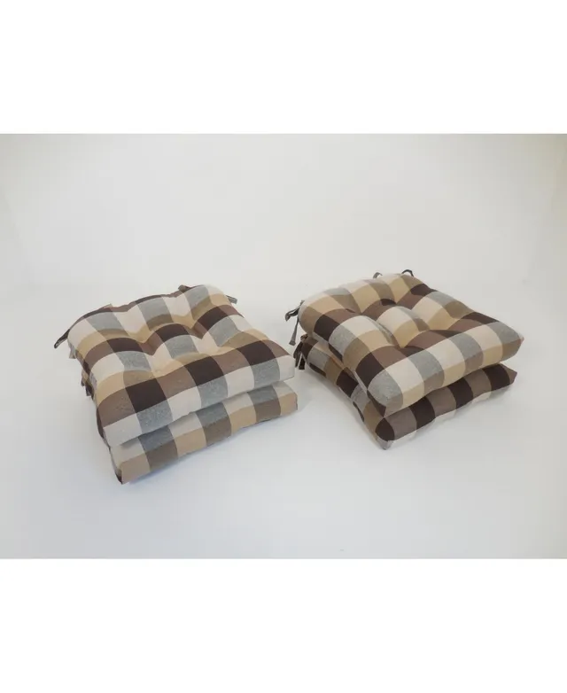 Buffalo Check Chair Pads