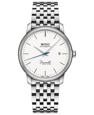 Mido Men's Swiss Automatic Baroncelli Iii Heritage Stainless Steel Bracelet Watch 39mm