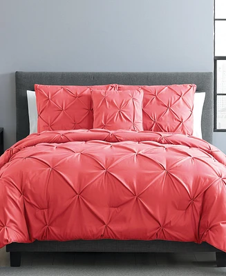 Vcny Home Carmen Pintuck 4 Piece Comforter Set