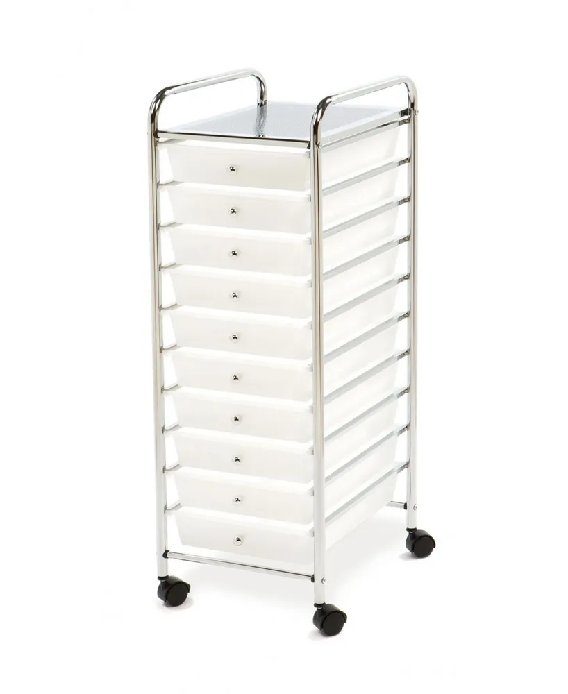 Seville Classics 10 Drawer Organizer Cart