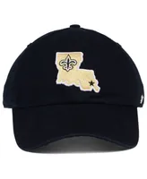 47 Brand New Orleans Saints Clean Up Strapback Cap