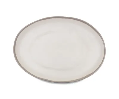 Q Squared Potter Stone Melaboo Oval Platter