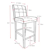 Antonio Tufted Bar Stool