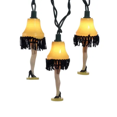 Kurt Adler Ul 10 Lights A Christmas Story Leg Lamp Light Set