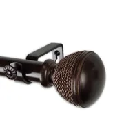 Braided 1" Curtain Rod 48-84"