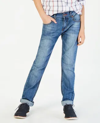 Tommy Hilfiger Big Boys Regular-Fit Stone Blue Jeans