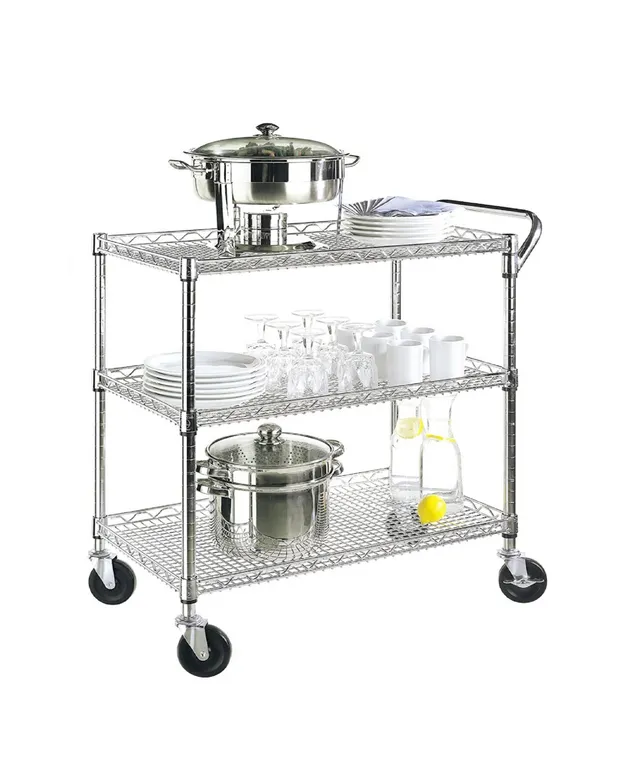 Seville Classics Stainless Steel Kitchen Cart